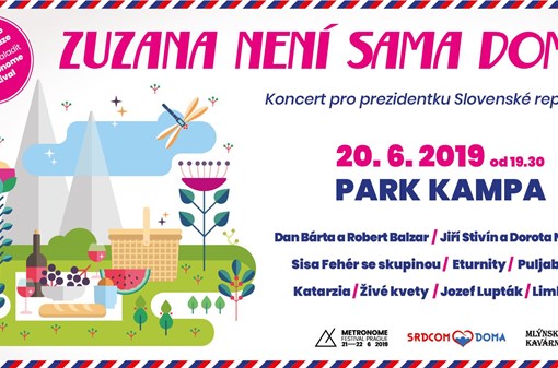 Koncert pro slovenskou prezidentku na Kampě
