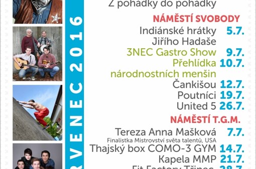 TŘINECKÉ KULTURNÍ LÉTO 2016 - 3. ročník