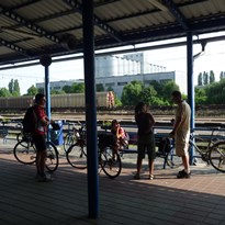 7 - Čekání na přípojný vlak v Mělníku