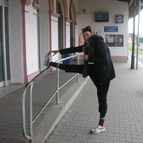 1 - Rozcvička na nádraží v Kladně.