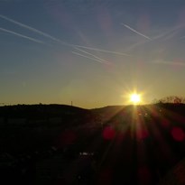 7 - první jarní západ slunce