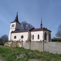 Těnovice, kostel nanebevzetí Panny Marie.