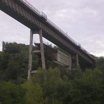 Ivančický viadukt odspodu