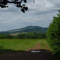 Výhled na horu Tábor