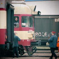 1 - V Boleslavi čekám na vlak z Prahy. Růženka už je tu