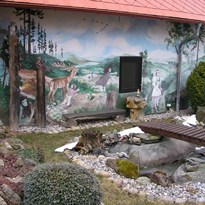 Zeď domku v Lánech