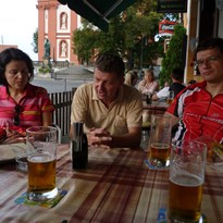 Poslední pivko dnešního výletu v hospůdce ve Staré Boleslavi
