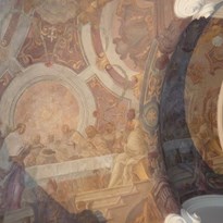 Stropní malba v klášteře