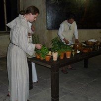 Kuchyně a bylinky používané mnichy