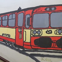 grafitti v Benešově v podchodu na nádraží