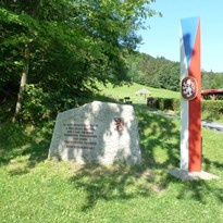 Pomník k událostem na hranicích v r. 1938