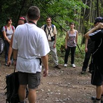 pauza v lese a přepočítání účastníků