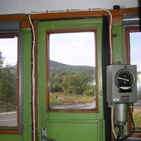 Výhled řidiče vlaku